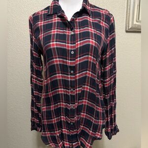 Loft Plaid Top